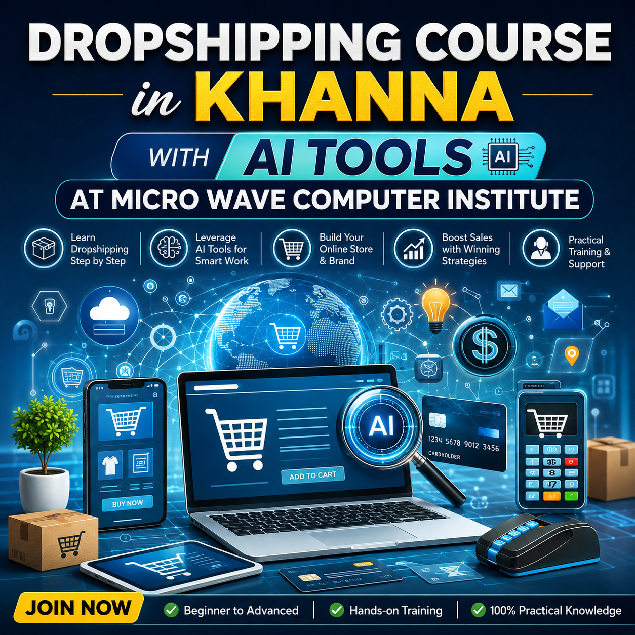 Dropshipping Course in Khanna with AI Tools at Micro Wave Computer Institute