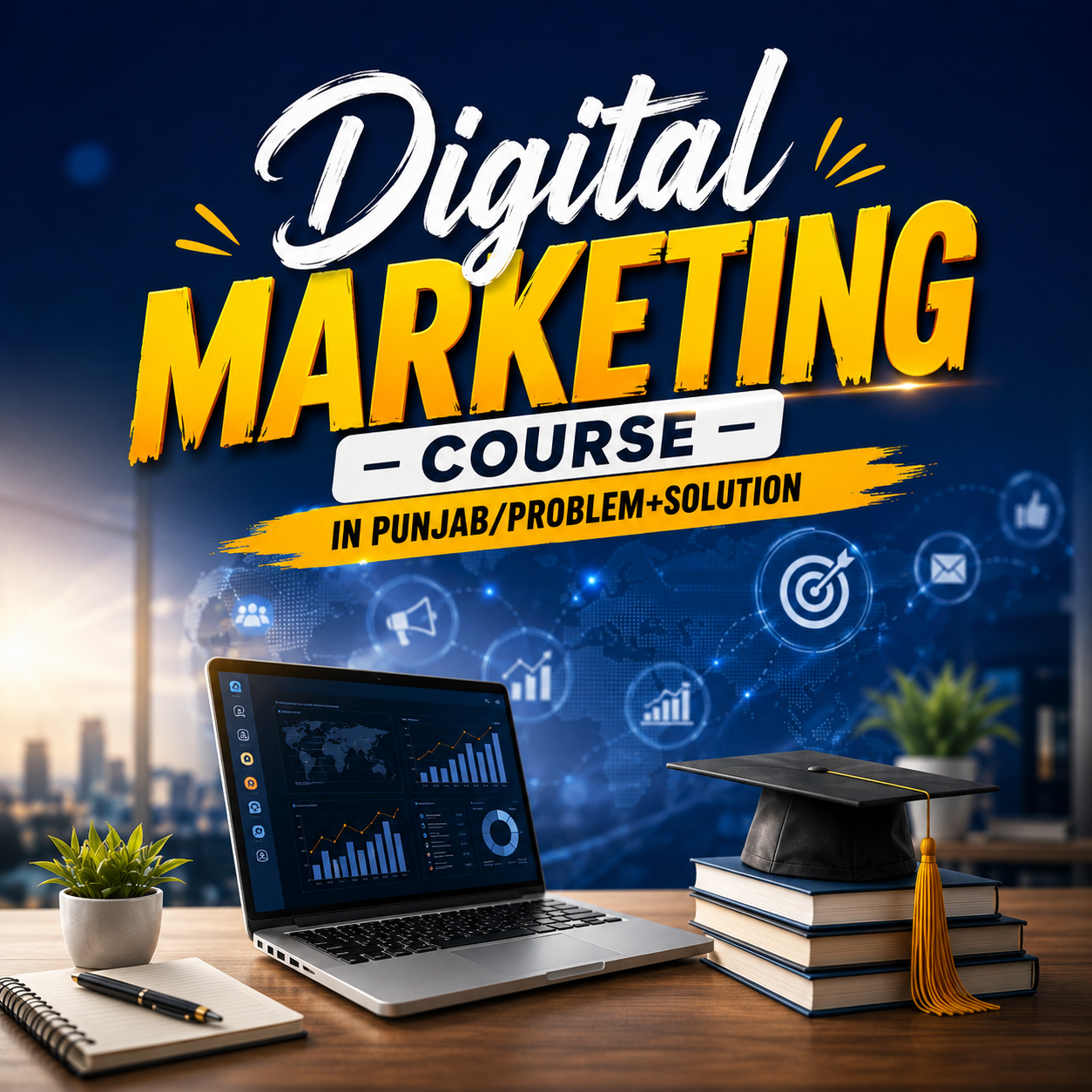Digital Marketing Course in Punjab/Problem+Solution