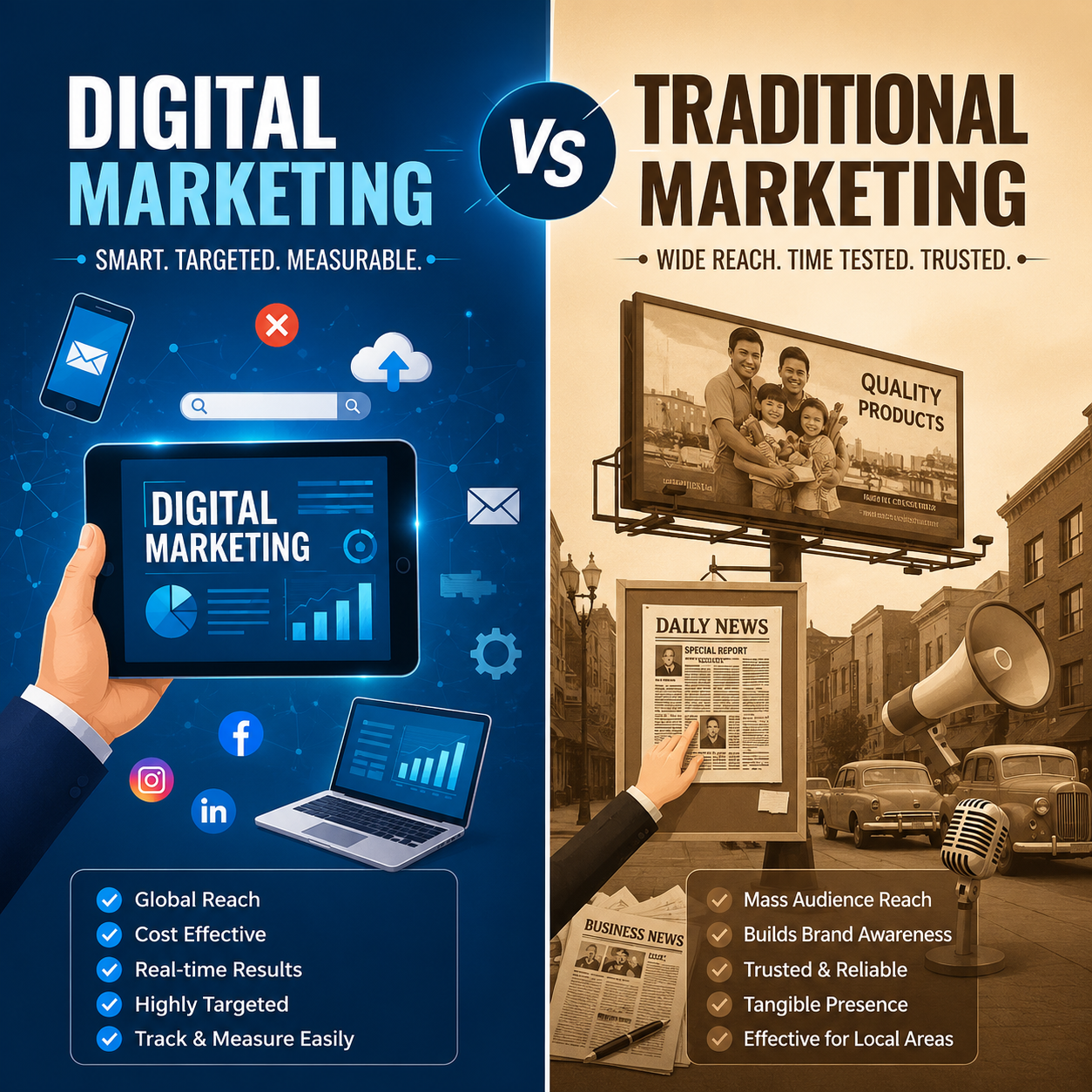 Digital Marketing vs Traditional Marketing