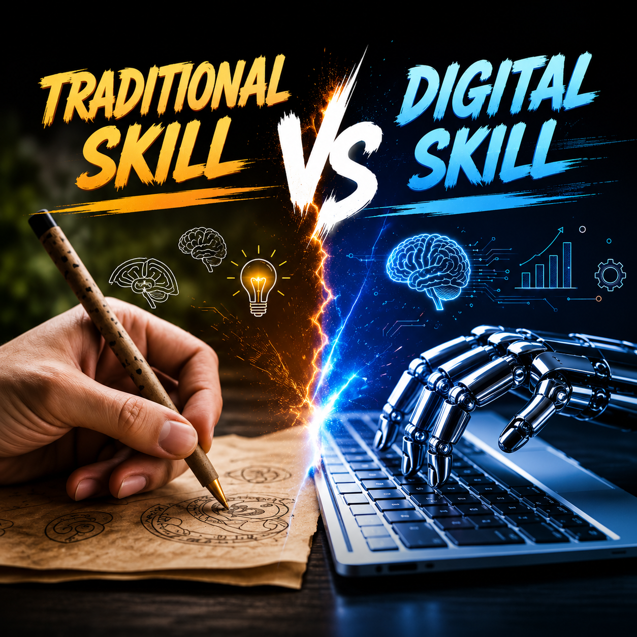 Traditional Skills vs Digital Skills